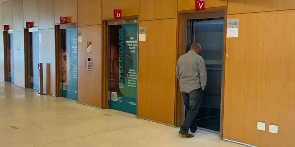 Elevadores da Cidade Administrativa apresentam nova falha menos de um mês após reparos