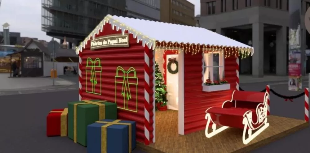 BH ganha Casa do Papai Noel na Praça 7 e árvores de Natal em todas as regionais