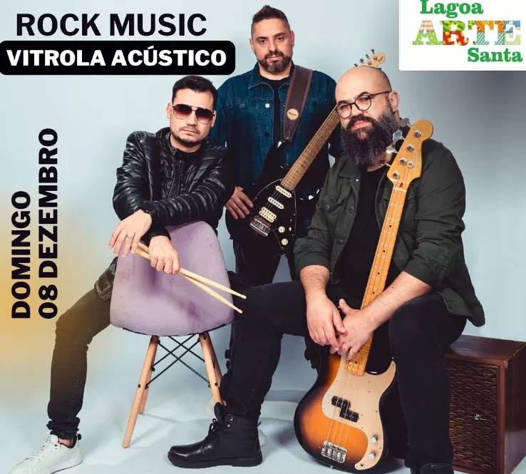 Neste domingo tem Feira Lagoa Arte Santa com Show da Banda O Vitrola 