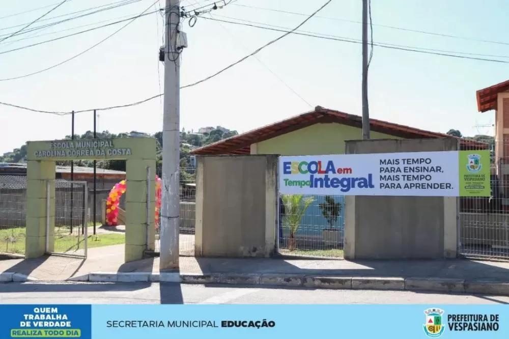 Prefeitura de Vespasiano inaugura a Escola Municipal Carolina Corrêa da Costa com horário integral