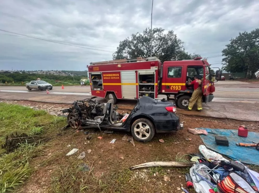 Tragédia na BR-040 em Paracatu deixa quatro mortos, incluindo bebê de um mês