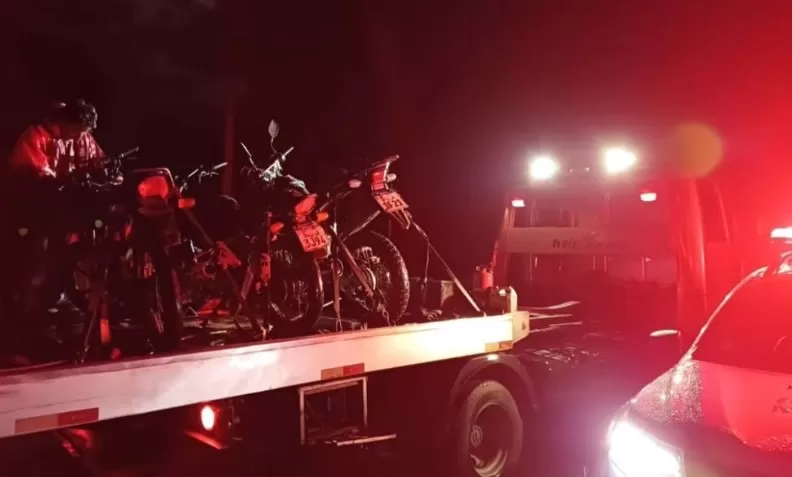 Operação “Cavalo de Fogo” da PM apreende diversas motocicletas em Lagoa Santa