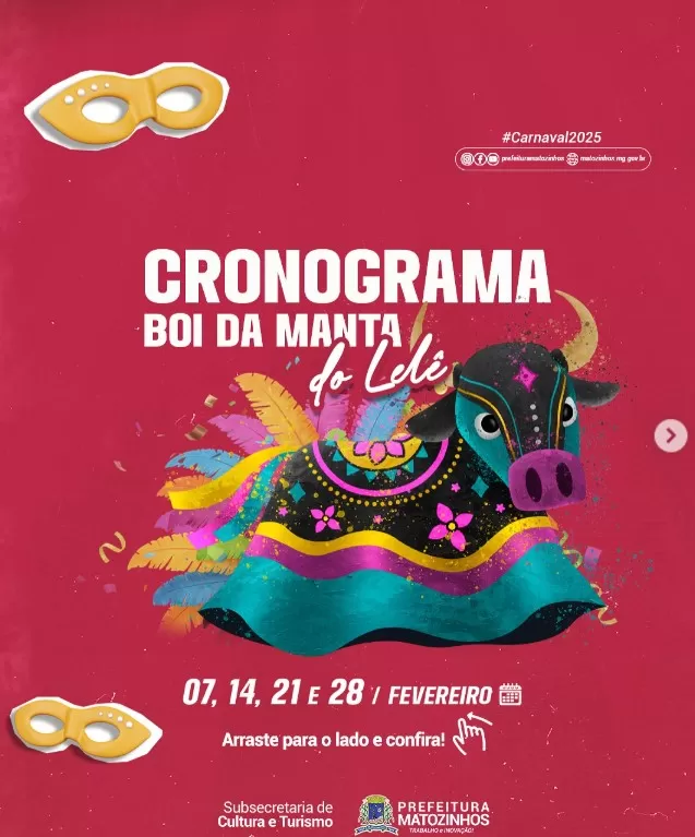 Boi da Manta do Lele anima Matozinhos com blocos carnavalescos nesta sexta-feira (21)