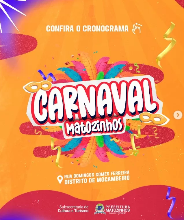 Carnaval de Matozinhos começa hoje com shows e blocos de rua