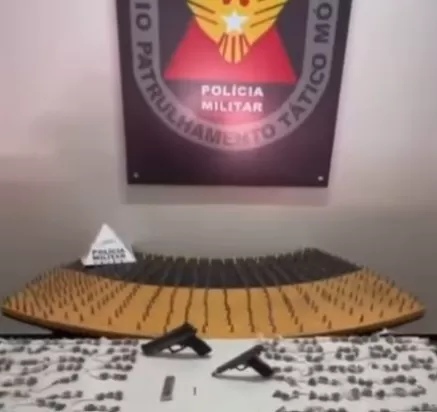 Polícia Militar apreende armas e grande quantidade de drogas em Vespasiano