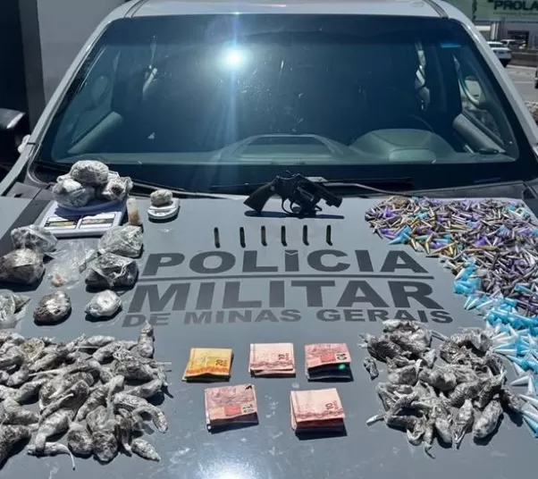 Operação da ROTAM resulta em grande apreensão de drogas e armas em Lagoa Santa