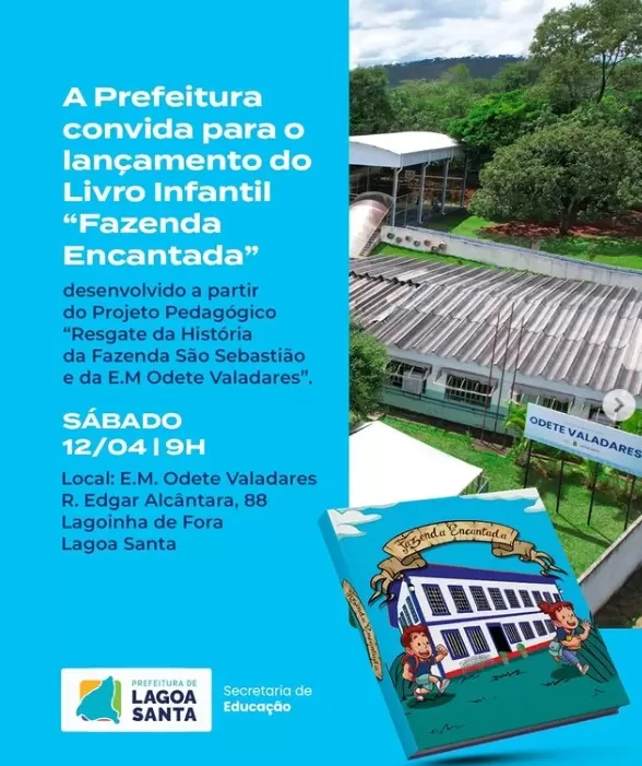 “Fazenda Encantada”: Escola de Lagoa Santa lança livro infantil inspirado na memória local
