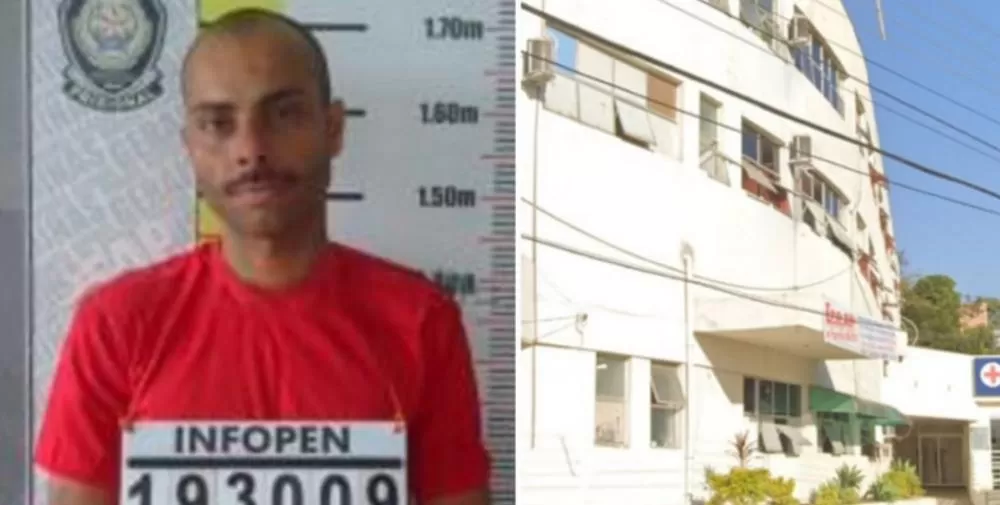Detento foge após pular janela do segundo andar de hospital na Grande BH