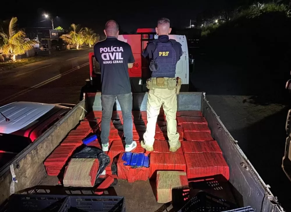 Quase uma tonelada de maconha é apreendida e homem é preso em Minas