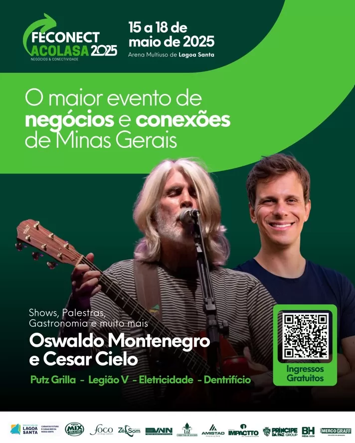 FECONECT começa amanhã e traz grandes nomes da música e do esporte brasileiro