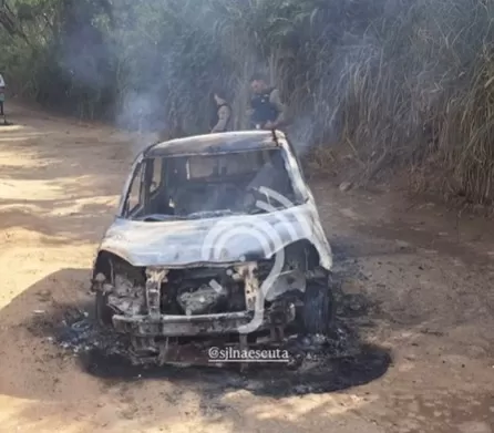 Corpo carbonizado é encontrado dentro de carro incendiado em São José da Lapa