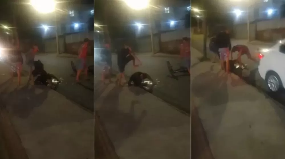 Homem é espancado por grupo de adolescentes na porta de supermercado em BH