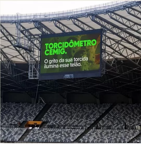 Torcidômetro vai medir a energia das torcidas de Cruzeiro e Atlético nos estádios de BH