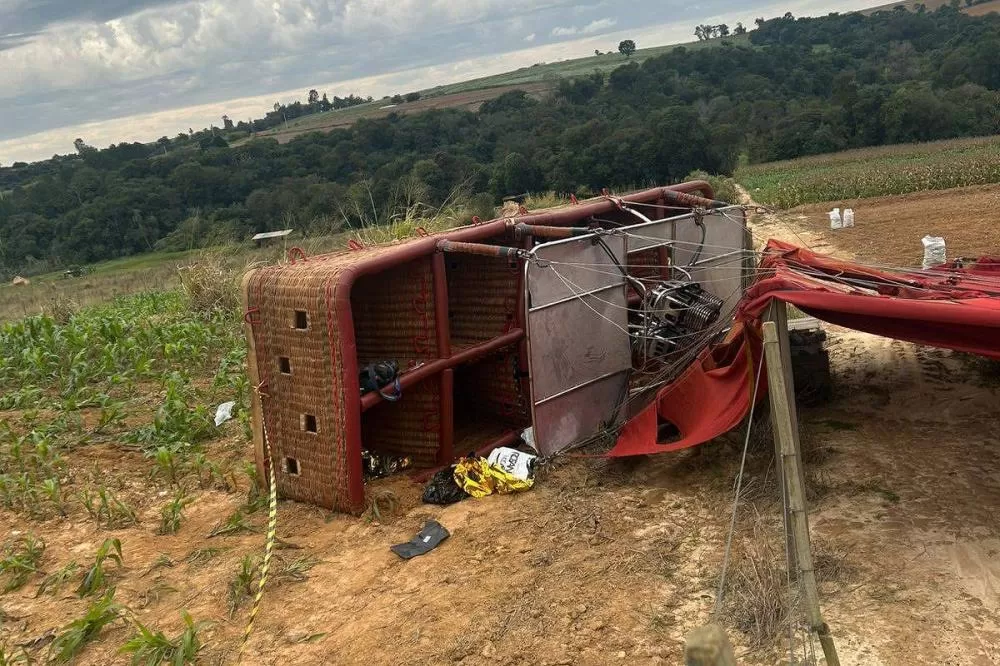 Balão que caiu em SP e matou mineira era conduzido por piloto sem licença para voar