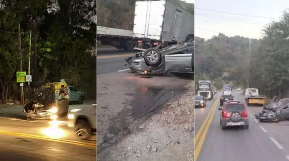 Mulher fica ferida em capotamento na BR-381 em Santa Luzia