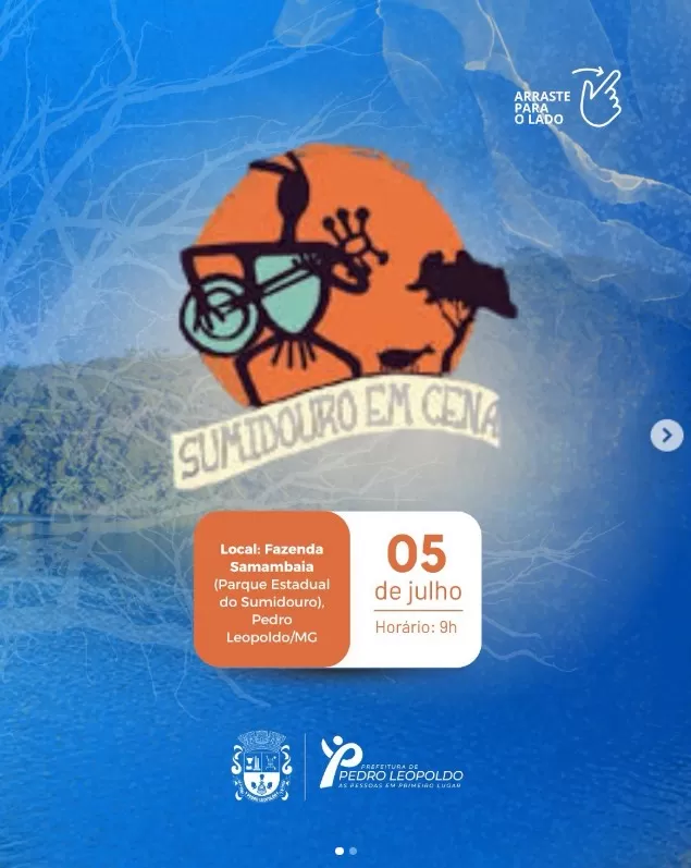 Pedro Leopoldo recebe Festival Sumidouro em Cena com programação gratuita no Parque Estadual
