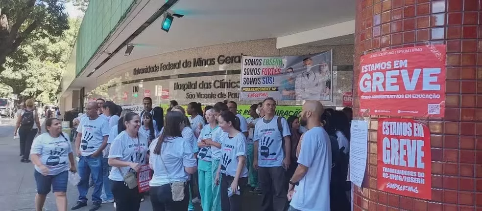 Servidores do Hospital das Clínicas de BH entram em greve