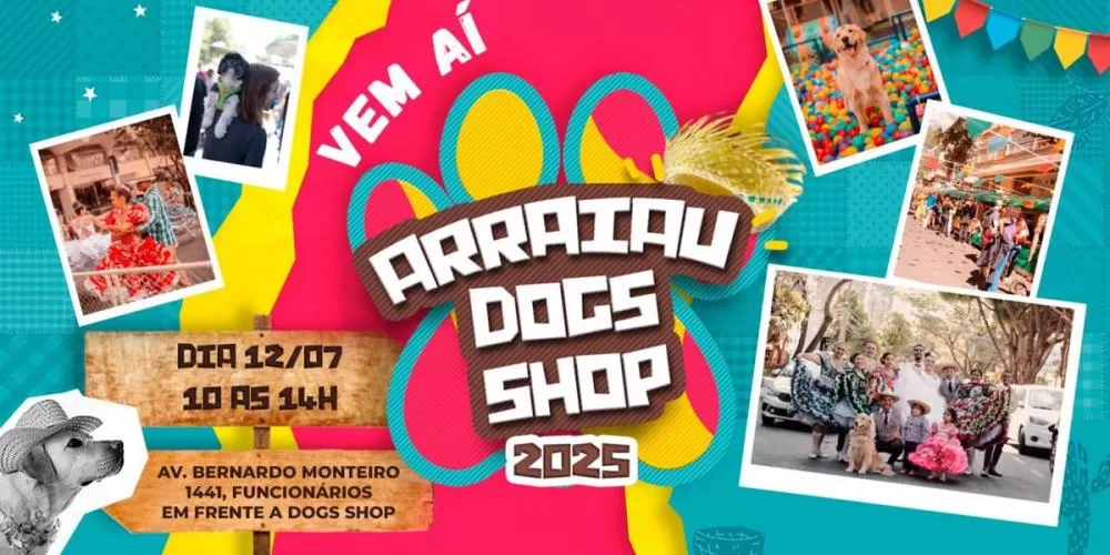 Festa junina pet reúne diversão e adoção responsável em BH neste sábado