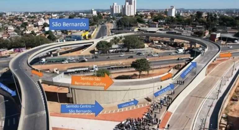 Novos acessos em viadutos das avenidas Waldomiro Lobo e Cristiano Machado são liberados em BH