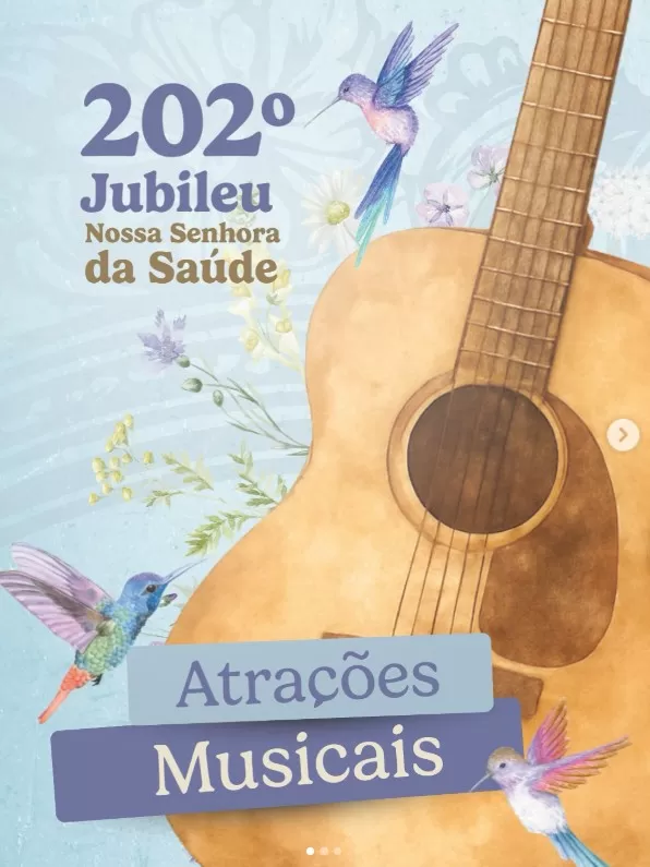 Programação musical movimenta Jubileu de Nossa Senhora da Saúde em Lagoa Santa