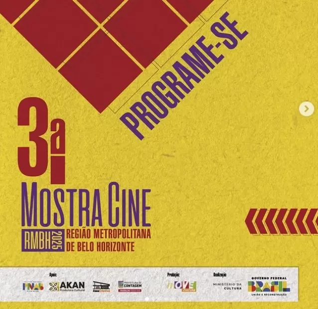 Contagem recebe 3ª Mostra Cine RMBH com programação gratuita entre 5 e 8 de agosto