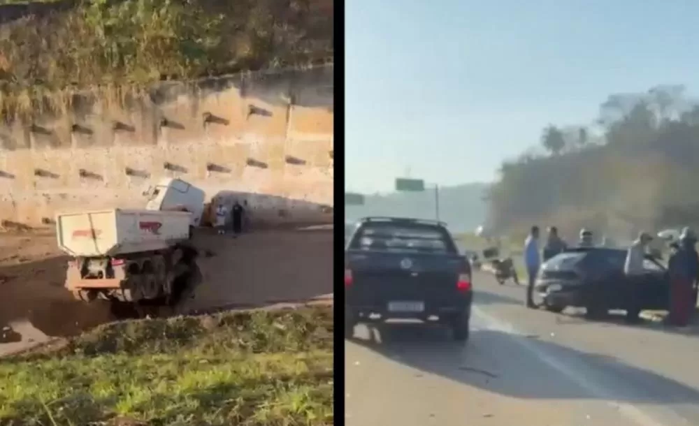 Colisão grave na BR-381 deixa um morto e causa bloqueio em Sabará