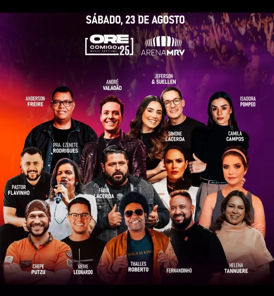 BH recebe Ore Comigo 2025 neste final de semana, maior festival gospel da América Latina
