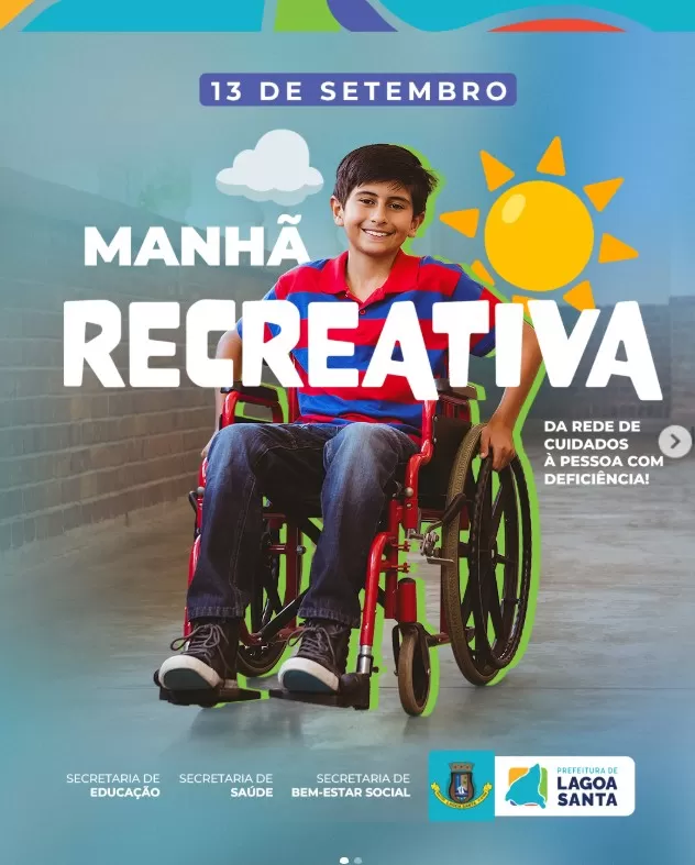 Lagoa Santa promove Manhã Recreativa para crianças com deficiência