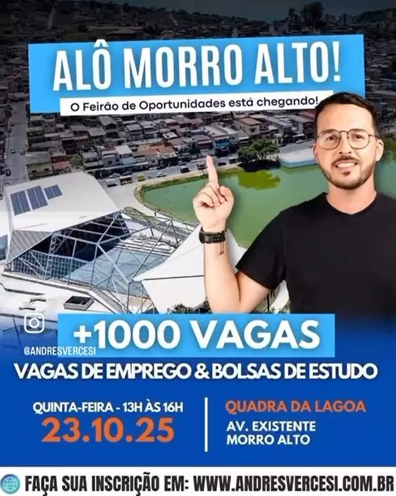 Feirão de empregos chega ao Morro Alto com mais de mil vagas disponíveis