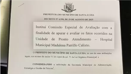 Santa Luzia abre comissão técnica para apurar morte de menino em UPA