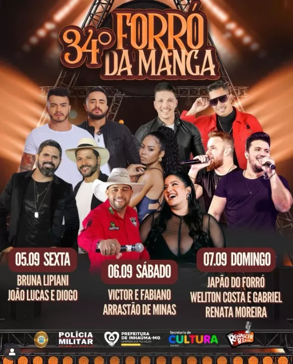 34º Forró da Manga promete agitar Inhaúma com três noites de música e tradição