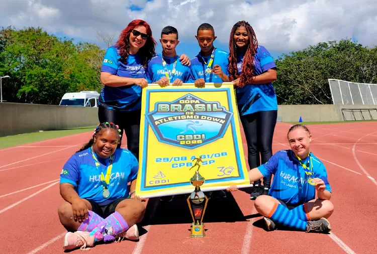 Huracán de Sete Lagoas alcança 6º lugar na Copa Brasil de Atletismo Down em São Paulo