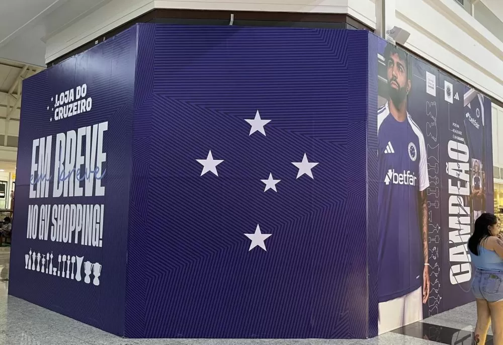 Cruzeiro inaugura loja oficial em Sete Lagoas no próximo dia 19