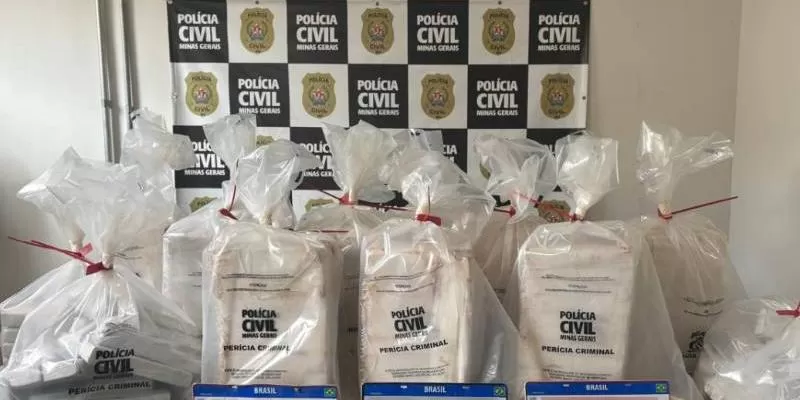 Polícia Civil apreende mais de 300 barras de maconha em sítio na Grande BH