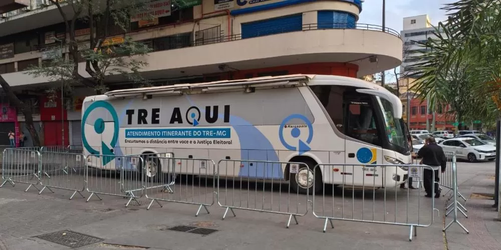 Ônibus do TRE oferece serviços eleitorais no Centro de BH a partir desta terça-feira
