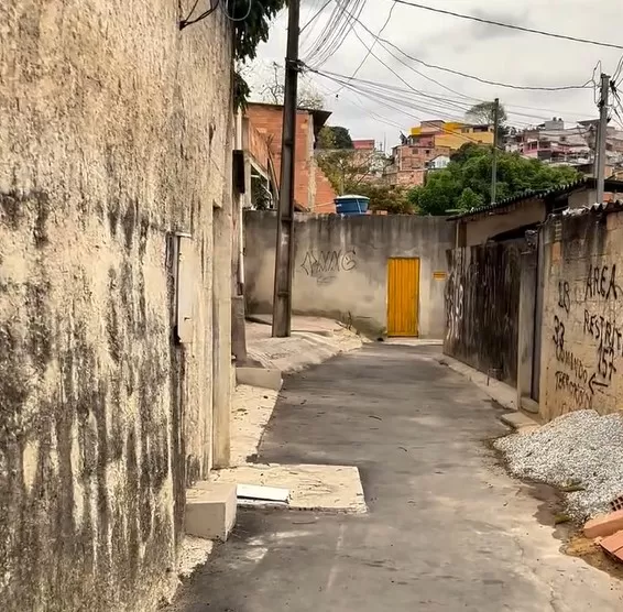Beco São Judas Tadeu recebe obras de revitalização em Nova Contagem