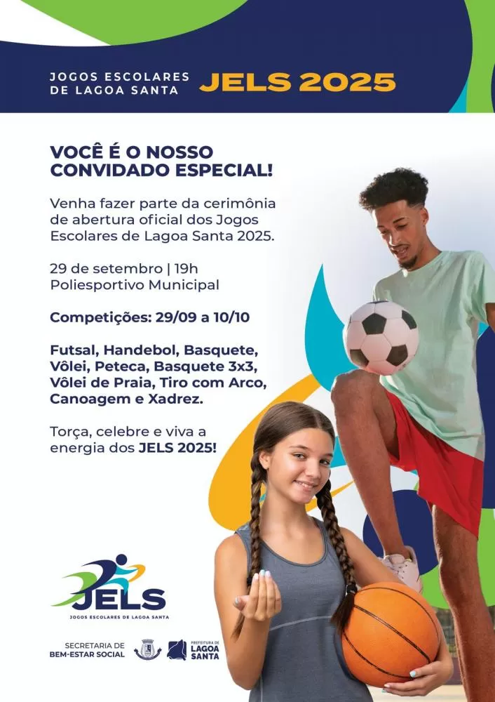 Jogos Escolares de Lagoa Santa terão abertura neste domingo no Poliesportivo
